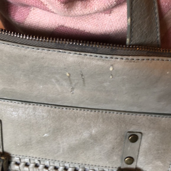 Genuine leather grey laptop backpack Nino Bossi - Picture 6 of 7